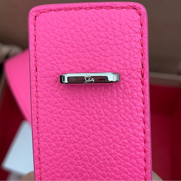 sold Christian Louboutin Carasky Leather Belt 80cm/32" - Poupidou (Pink) - Picture 6 of 11